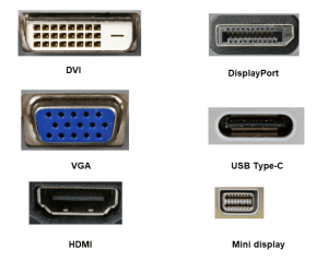 HDMI, DisplayPort ve VGA kablo seti - yüksek çözünürlüklü görüntü aktarımı için